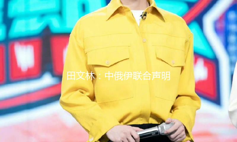田文林：中俄伊联合声明有三重含义