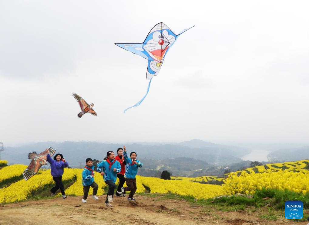 Spring scenery across China